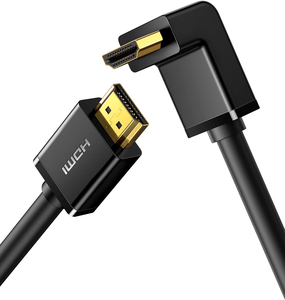 Câble <span class=keywords><strong>HDMI</strong></span> <span class=keywords><strong>UGREEN</strong></span> à angle droit 4K 90 degrés, cordon HD-MI haute vitesse, câble HD-MI 2.0 à angle descendant - Product Image 1