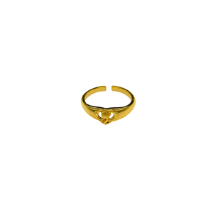Anillo de Moda de Acero Inoxidable 316L con Baño de Oro PVD, Ajustable, para Mujer y Hombre, Regalo de Joyería - Product Image 2
