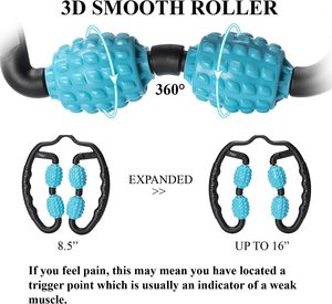 Vòng Clip Chân Yoga 4 Bánh Xe U Hình Dạng PP + PU Chất Liệu Unisex Yoga Tập Thể Dục Con Lăn 360way - Product Image 5