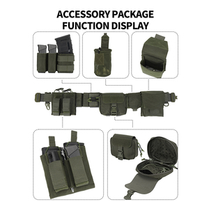 ชุดเข็มขัด SIVI Heavy Duty 7 ชิ้น แบบ MOLLE พร้อมซองใส่แม็กกาซีน 5.56/9 มม. และเข็มขัดยุทธวิธีแบบ Eagle Hook สำหรับเจ้าหน้าที่รักษาความปลอดภัยมืออาชีพ - Product Image 5