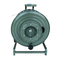 BX10 Bobine de Câble à Fibre Optique en Alliage d'Aluminium Léger Tambour Métallique Portable Pour Déploiement de Fibre Optique