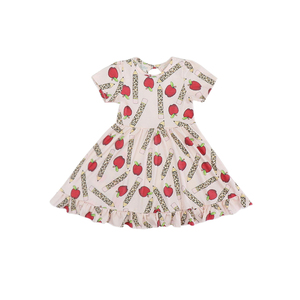 ชุดเดรสเด็กผู้หญิงผ้าไหม<span class=keywords><strong>นม</strong></span>พิมพ์ลายตามสั่ง ODM สำหรับฤดูร้อนแ<span class=keywords><strong>ละ</strong></span>เปิดเทอม เหมาะสำหรับเด็กหญิงอายุ 3 ปี แขนสั้น กระโปรงระบายชายบาน - Product Image 3