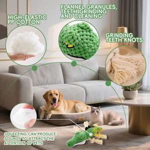 Juguetes Masticables para Perros 2025, Diseño de Cocodrilo, Duraderos, con Sonido, Interactivos, con Papel Arrugado, para Cachorros en Fase de Dentición - Product Image 5