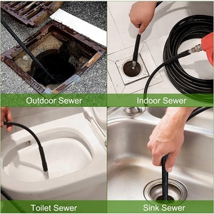30m 100 pies <span class=keywords><strong>de</strong></span> alta presión lavadora alcantarillado Jetter Kit 2800PSI <span class=keywords><strong>Limpieza</strong></span> <span class=keywords><strong>de</strong></span> <span class=keywords><strong>agua</strong></span> manguera limpiador <span class=keywords><strong>de</strong></span> tuberías <span class=keywords><strong>con</strong></span> adaptador - Product Image 5