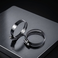 Collier de serrage à vis sans fin en acier inoxydable 304 316 réglable, zingué noir, garantie OEM 3 ans pour fixation automobile et industrielle