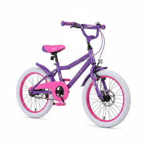 Bicicleta Inflable Morada de 20 Pulgadas para Niñas, Garantía de 5 Años, con Sistema de Frenos de Disco, Edades 3+ Años, Modelo 80037 - Product Image 2