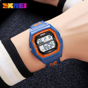 Skmei Digital Watch Men Electronic Waterproof 50M TPU Strap Dual Time Chrono Countdown Timer Sport Watch - Product Image 2