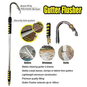Brosse de gouttière repoussant les débris de nettoyeur de gouttière de toit de haute qualité pour un <span class=keywords><strong>nettoyage</strong></span> facile Brosse de gouttière alimentée en eau domestique durable - Product Image 3