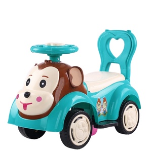 Auto Cavalcabile per Bambini <span class=keywords><strong>Red</strong></span> Monkey a Quattro Ruote con Musica, Sterzo e Schienale Anti-Ribaltamento - Product Image 4