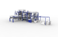 Convoyeur à bande pliable de grande capacité, antidérapant, avec pompe à moteur de petite taille, de qualité médicale, pour machine textile à tissu non tissé, avec système de superposition croisée