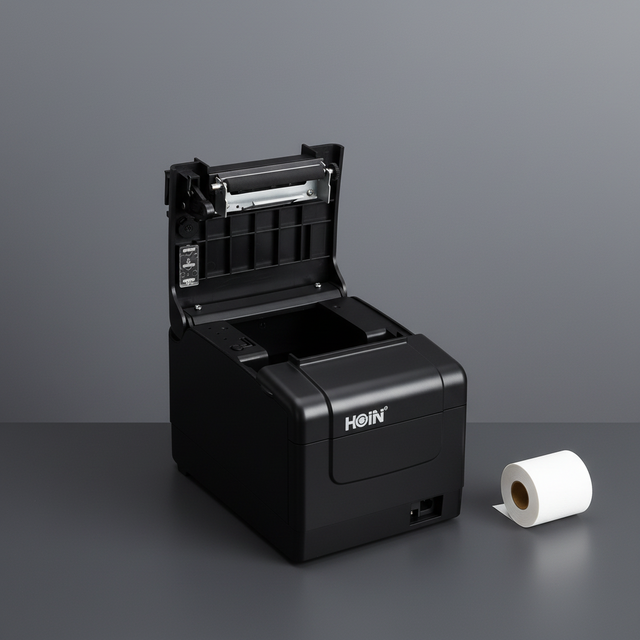 HOP-H806 80mm POS System Thermal Printer with USB Interface Black Auto Cutter 203dpi 160mm/s Print Speed in Stock