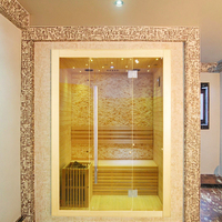 Cube personnalisé de luxe haut de gamme Sauna traditionnel intérieur/extérieur pour salle de sport Sauna 2 personnes traditionnel
