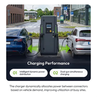 Chargeur rapide pour véhicules électriques Baige Power WY06-2-GB/T DC à double pistolet 160-240 kW, étanche IP54, anti-poussière, avec démarrage intelligent RFID