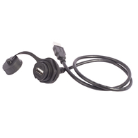 Cable Circular USB2.0/3.0 Impermeable IP67 de Lshitech, Conector Hembra a Macho, Longitud Extendida de 1.5-5 Metros