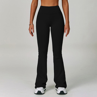 Nouvel Arrivage GM – Pantalon Évasé Effet Nuage Taille Haute Extensible Doux Rehausseur de Fesses – Tenue Décontractée Sportive Gym Fitness Yoga