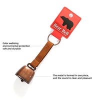 Clochette d'ours en métal coloré avec sangle en sangle pour la randonnée en plein air, le camping, l'équipement de sécurité pour la faune, accessoire cadeau d'extérieur