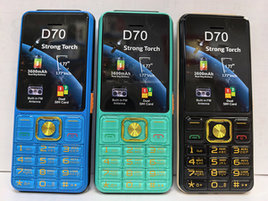 Teléfono Móvil D70 de Bajo Costo con Doble SIM GSM de 1.8 Pulgadas, Botones Grandes y Linterna Potente - Product Image 4