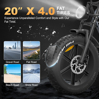 Bicicleta Eléctrica JANSNO X70 de 20 Pulgadas, 750W, 48V, 37AH, Híbrida, con Neumáticos Anchos, Batería de Litio y Doble Batería Asistida
