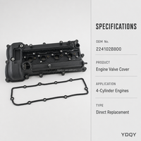 Engine Valve Cover 22410-2B800 Rocker Cover 22410-2B810 for Hyundai Kia G4FG 1.6L Complete Repair Kit Fix Engine Oil Leak