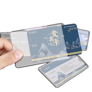 Transparent Frosted Id <b>Card</b> Sleeve 4 Inch Demagnetized <b>Credit</b> <b>Card</b> <b>Protector</b> Anti Peeping For Everyday Use - Product Image 2
