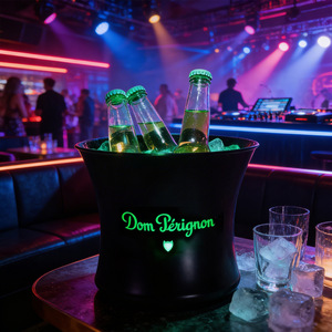 LED Luminous Tropical Floral Design 12L Portable Waterproof Party Ice <b>Bucket</b> with Custom Logo & Color Plastic - Product Image 6