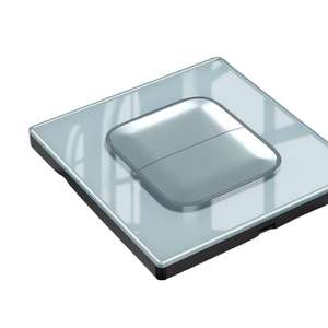 Interruptor de Pared Tipo 86 con Botón de Reinicio, Luz LED, Panel Táctil de Vidrio Templado, Pantalla Táctil de 4 Pines, IP20, Interruptor de 2 Vías - Product Image 1