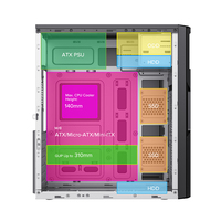 Casing PC ATX Kustom Grosir Desain Klasik Sohoo & Tower Komputer untuk Rumah