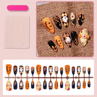 Accessoires pour ongles 3D mignons et originaux en forme de citrouille et de petit fantôme, vente en gros pour Halloween