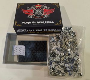 Pronto per la spedizione di 1000 Mini pezzo Puzzle di carta bianca Puzzle per adulti e bambini-puro bianco e <span class=keywords><strong>nero</strong></span> <span class=keywords><strong>inferno</strong></span> - Product Image 4