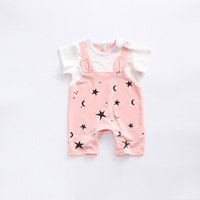 Combinaisons pour bébés de 2 ans en coton biologique tricoté à manches courtes, été, unisexe, vente en gros sur Alibaba Chine, échantillon gratuit