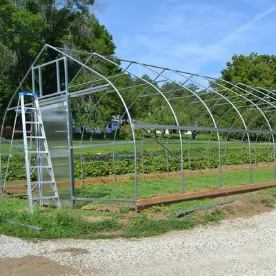 Greenhouse tsx green house de baixo custo, quadro de casa verde para legumes com baixo custo 9x30m