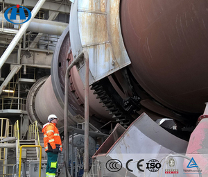 Chuyên nghiệp Hongji thương hiệu đất sét bauxite xi măng vôi nung Lò quay với hộp số & động cơ Tuổi thọ dài - Product Image 6