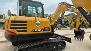 Factory Direct Used Sany SY55C 5Ton Excavator | With AC/<b>Heater</b> Inspection Available Perfect Hydraulics - Product Image 2