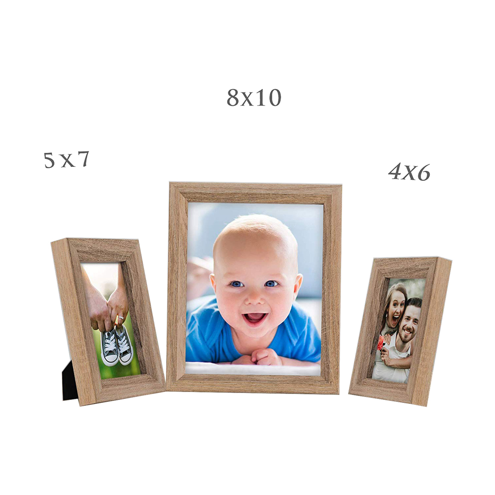 5x7 Cadre Photo Chêne Foncé Cadre Photo En Bois Composite En Bois pour Les Murs ou Les Tableaux Souvenirs Collection