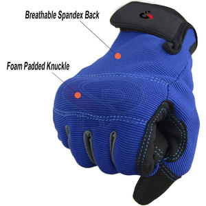 Guantes de seguridad mecánicos de cuero de dedo completo de alto rendimiento con equipo de protección de manos con función a prueba de fuego - Product Image 5