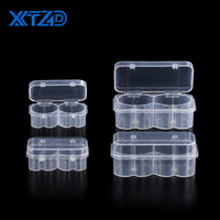 Boîte d'emballage pour peptides, 3 ml (2 pièces), 10 ml (2 pièces), flacon en plastique transparent vide avec couvercle à clipser, réutilisable