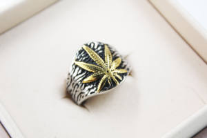 BMZ-anillo de acero inoxidable <span class=keywords><strong>2020</strong></span> para hombre, sortija clásica de palmera de coco, oro, Negro, bronce, vintage, flor de coco, joya informal para mujer - Product Image 6