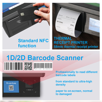 MHT-D2 tout en un point de vente caisse enregistreuse Android écran tactile Pos Terminal tablette Pos systèmes pour magasin de vêtements