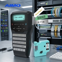 Mesin Penanda Label Bluetooth Portabel LM2800, Pembuat Label Genggam, Tombol Satu Sentuhan, Labeler untuk Konstruksi, Keyboard QWERTY