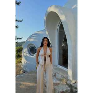 Conjunto de Traje Lorenza Beige para Mujer - Product Image 1