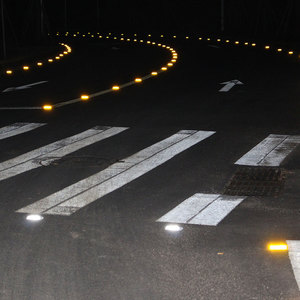 Рекламный лист светодиодный солнечный ретро-дизайн, светоотражающий пластиковый отражающий дорожный стержень кошачий глаз - Product Image 6