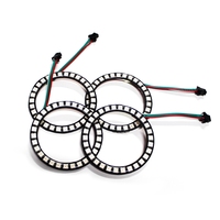 Ruiyi — système d'éclairage automatique pour voiture, bague Led avec yeux d'ange, 60mm 80mm 100mm 180mm COB