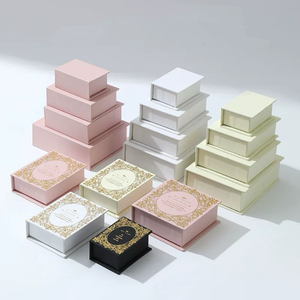 Sáng Tạo Đồ Trang Sức Bao Bì Hộp Bông Tai Vòng Cổ Nhẫn Hộp Cuốn Sách Hình Nam Châm Lật Hộp Đồ Trang Sức - Product Image 3