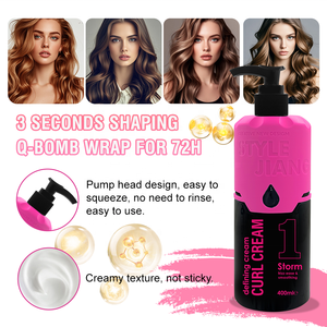 Crème définissante pour boucles naturelles, boucles rebondissantes sans rigidité, hydratation longue durée, boucles souples - Product Image 3