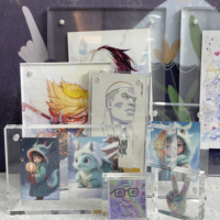 Bingkai Foto Magnet Akrilik Transparan DIY Kustom, Tebal 5mm, Mudah Dirakit, Rak Logam Gaya Americana untuk Kantor