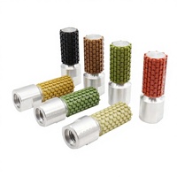 Roda Poles Berlian PMS 25mm Resin Bonded Grit 50-3000 untuk Permukaan Lengkung Granit & Marmer