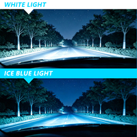 Ampoule LED bicolore blanc et bleu glace pour phares antibrouillard, 120W 12V H1 H3 H7 H11 9005 9006, accessoires d'éclairage extérieur automobile, vente en gros usine