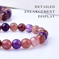 Bracelet authentique en cristal Super Seven, véritable chaîne de main en pierres colorées, bijoux minimalistes tendance pour femme, cadeau d'anniversaire