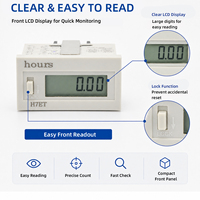 CHENF HB-961 HB-962 Compteur horaire industriel en plastique à 6 chiffres avec écran LCD, minuteur avec secondes, minutes et heures pour utilisation en bus