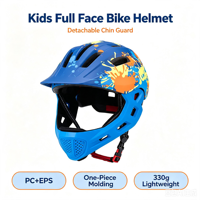 Casque de vélo intégral pour enfants avec mentonnière amovible, casque de sécurité intégral pour la protection des enfants